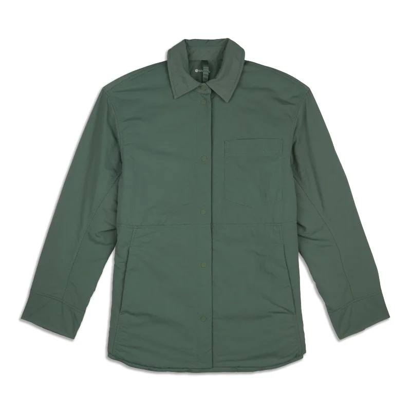 Overstock Sale functional coatLightweight Insulated Shirt Jacket - Resale