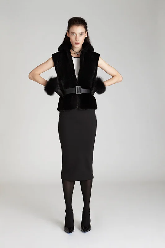 Price Meltdown classic bomber jacketAdriana Mink Fur Vest