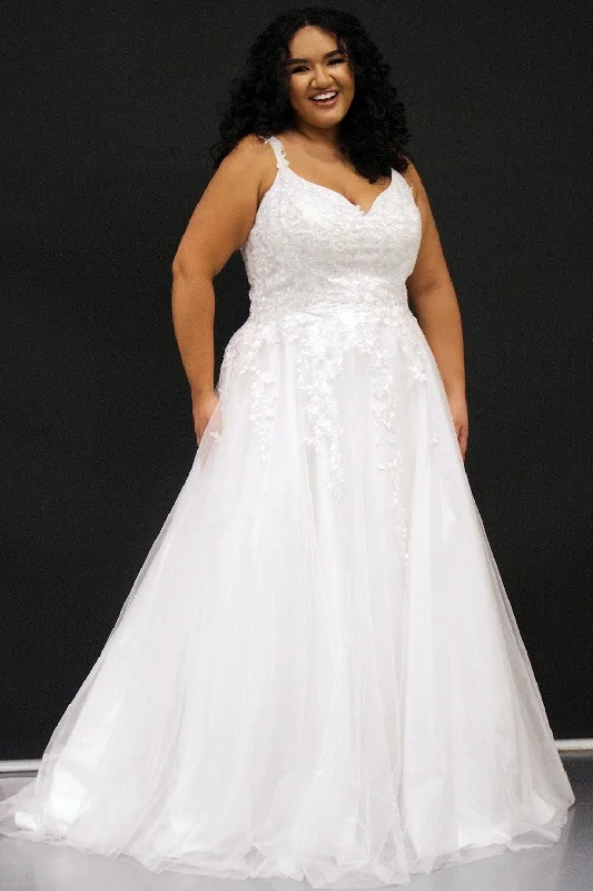 Limited Time Discount playful dressSydneys Closet SC5300 Plus Size Long Bridal Wedding Dress Limited Time Discount playful dressSydneys Closet SC5300 Plus Size Long Bridal Wedding Dress