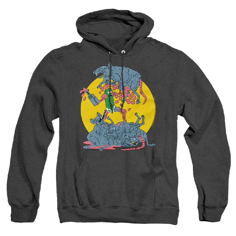 Mega Sale casual hoodie for menRick and Morty The Adventures Of Pickle Rick - Heather Pullover Hoodie