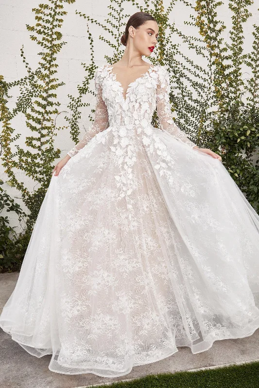 Exclusive Preview relaxed fit dressCinderella Divine A1067W Off White/Nude 8 Sale