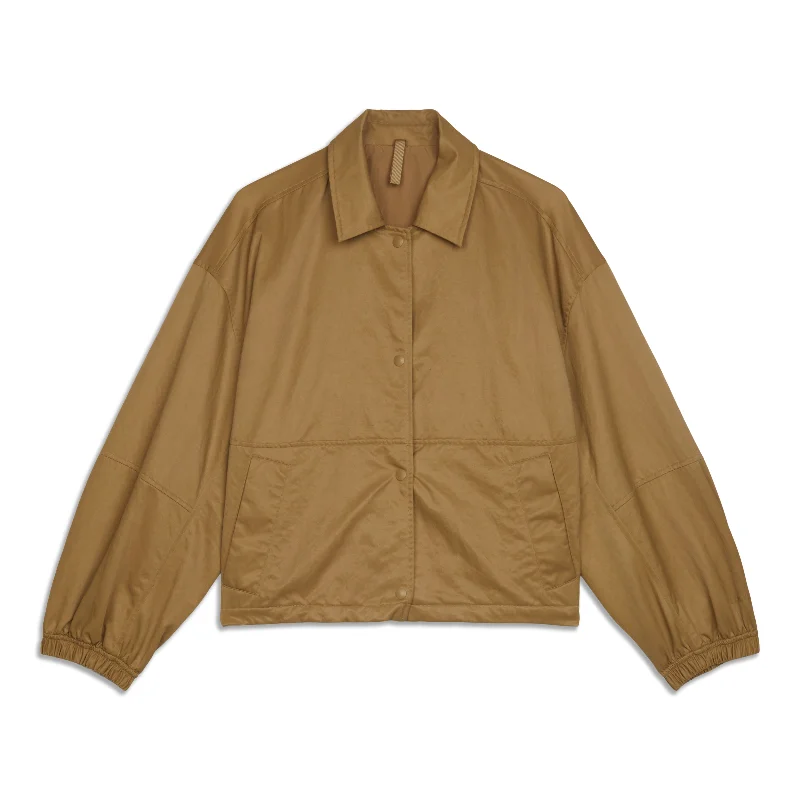 Mega Deal trendy puffer coatCropped Coach's Jacket - Resale
