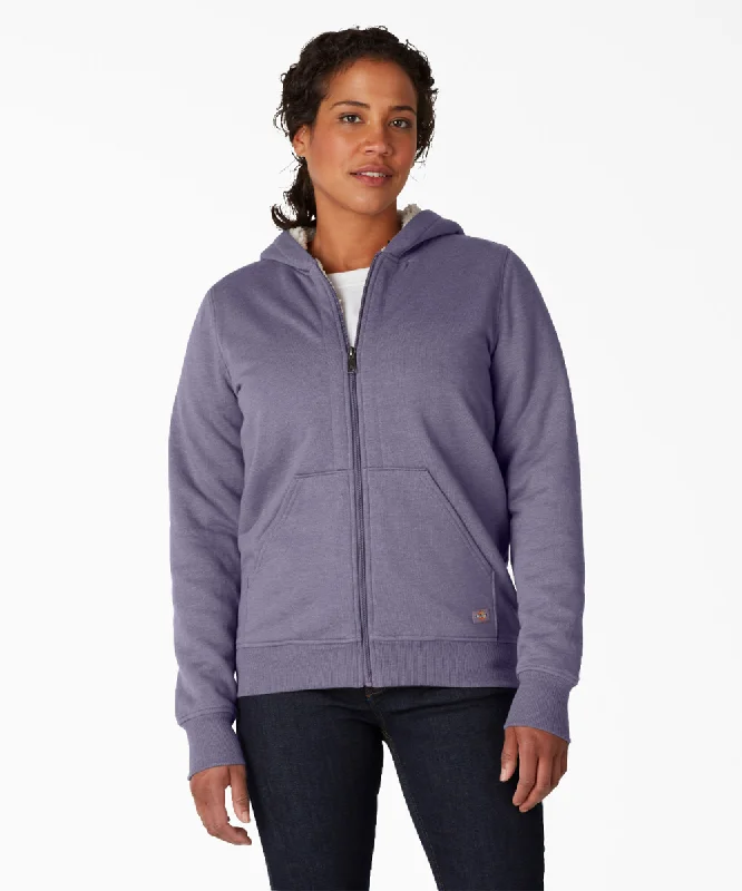 Big Discounts breathable workout hoodieDickies Women's Fleece Lined Hooded Sweatshirt - Blue Violet