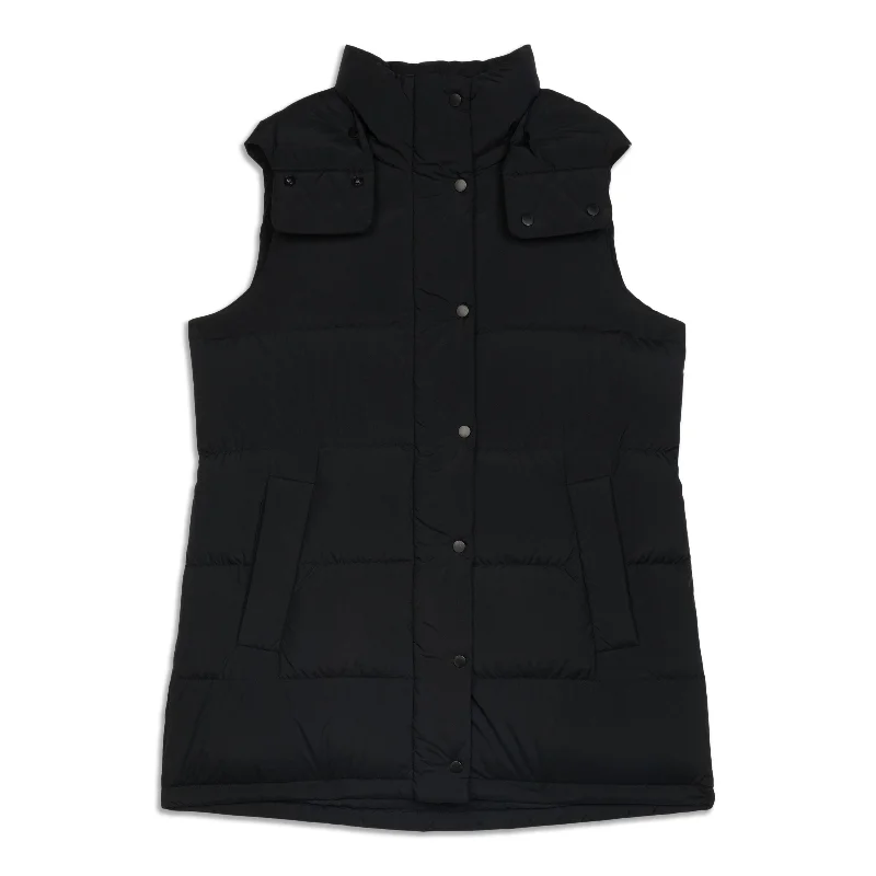 Bargain Bin chic outerwearWunder Puff Mid-Length Vest - Resale