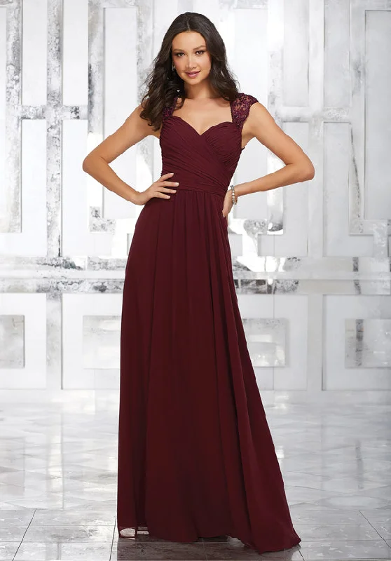 Referral Discount sleek midi dressMori Lee Bridesmaids  (21534)