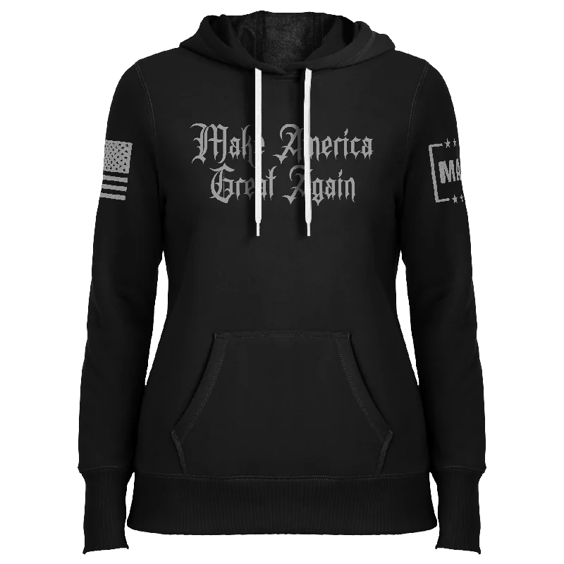 Lowest Prices Make America Great Again Dark Gothic Ladies Hoodie
