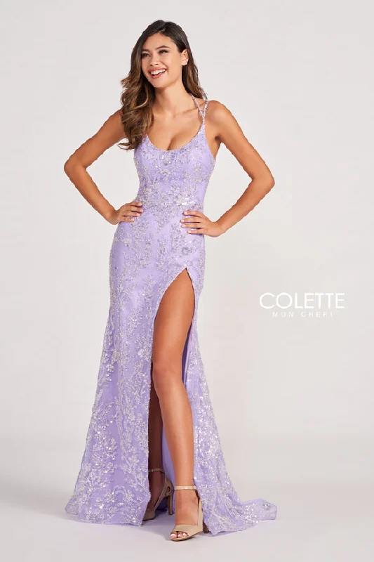 Time-Limited Offer floral wrap dressMon Cheri Colette (CL2050) Spring 2023