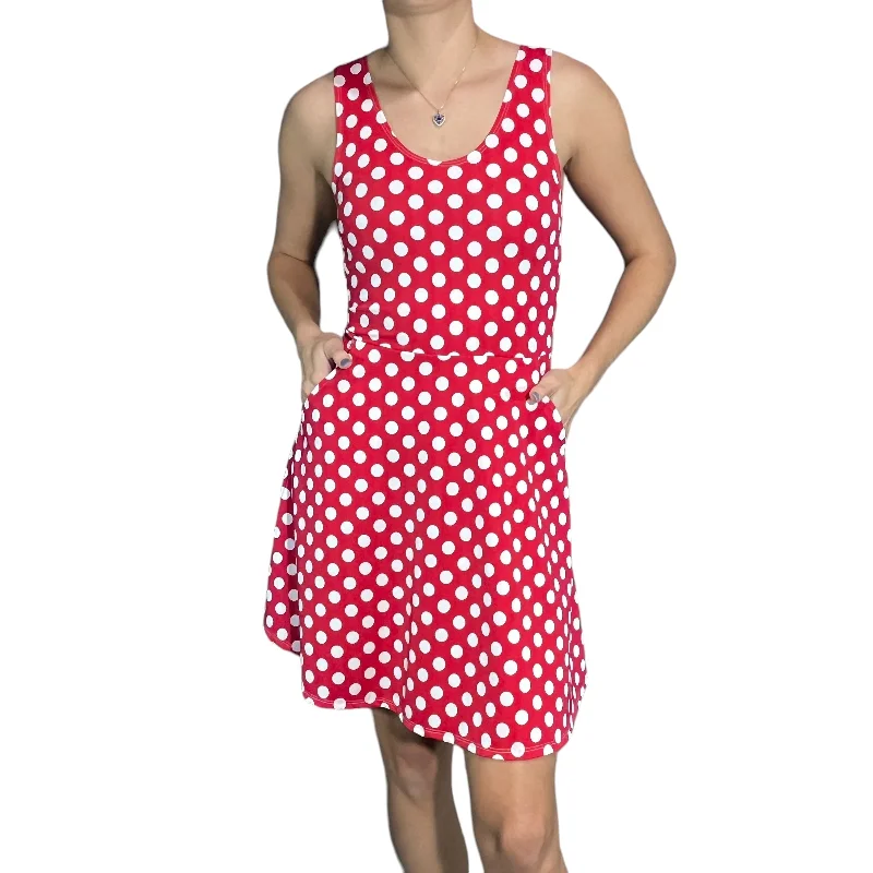 Price Blitz textured dressRed & White Polka Dot A-line Mini Dress w/Pockets