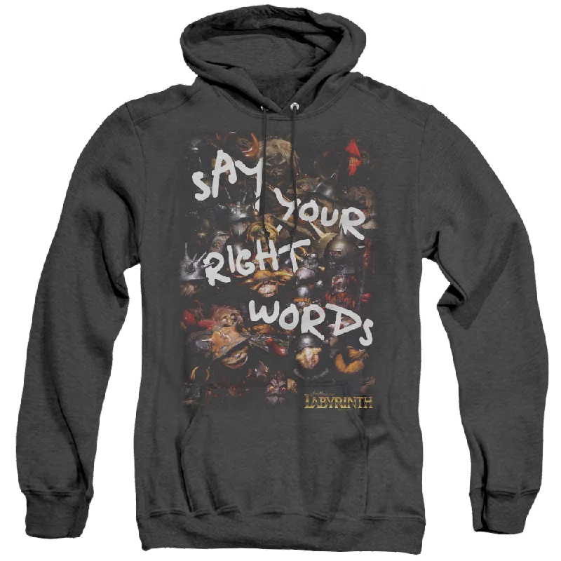 Season Finale Sale Labyrinth Right Words - Heather Pullover Hoodie