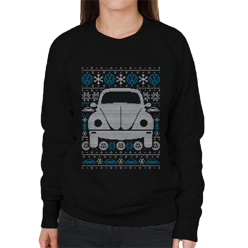 Bargain Prices chic active hoodieVolkswagen Christmas Beetle Festive Pattern Women's Sweatshirt