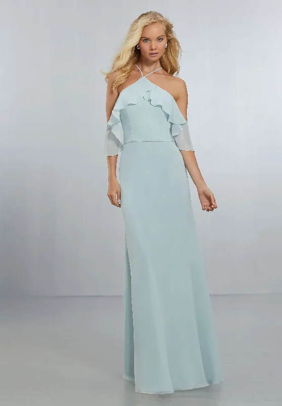 Mega Deal puff sleeve dressMori Lee Bridesmaids  (21551)