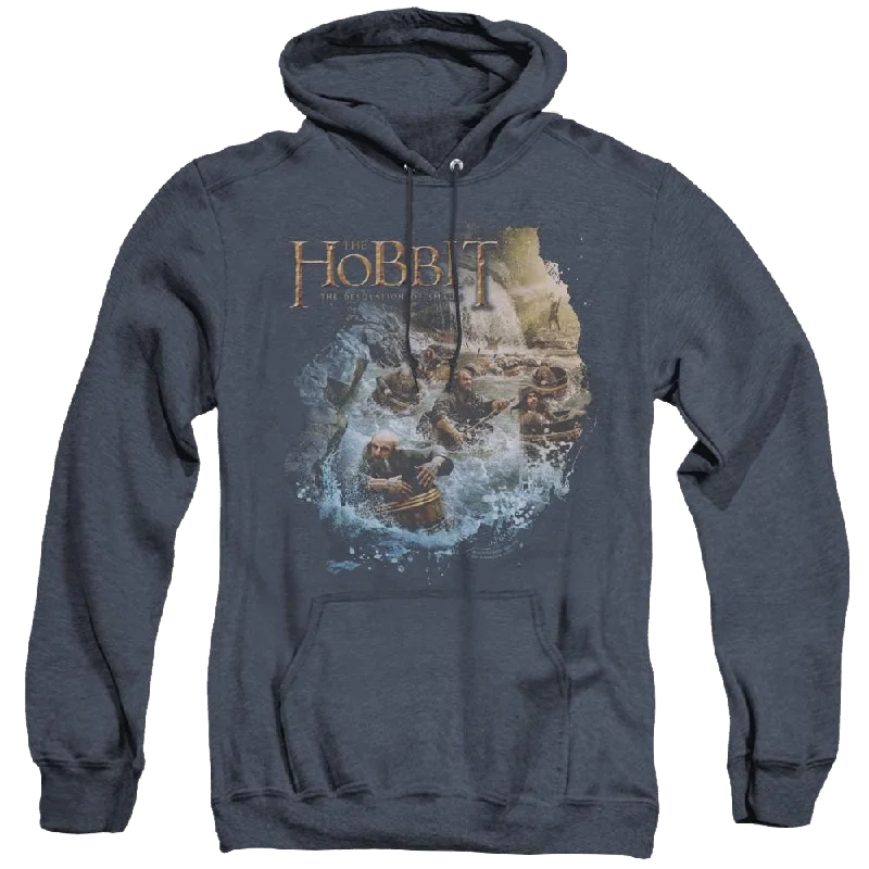 Exclusive Savings Hobbit Movie Trilogy, The Barreling Down - Heather Pullover Hoodie