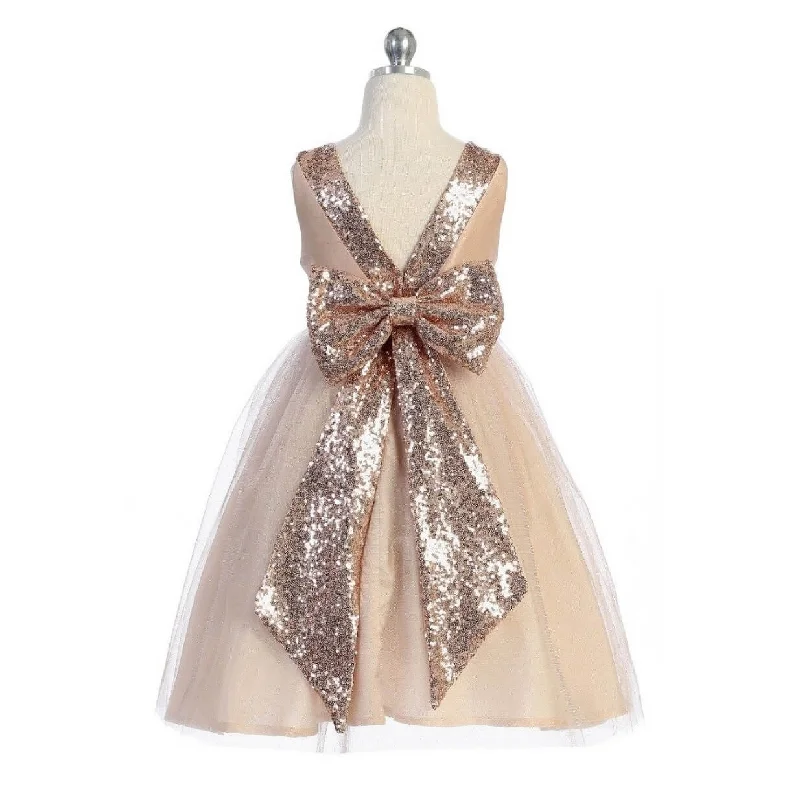 Hot Deal casual knit dressBelle of the Ball Dress - Blush Shimmer