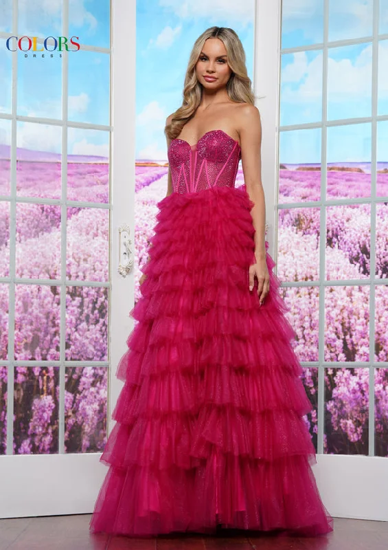 Grand Opening Sale pleated dressColors Dress Prom (3492) Spring 2025