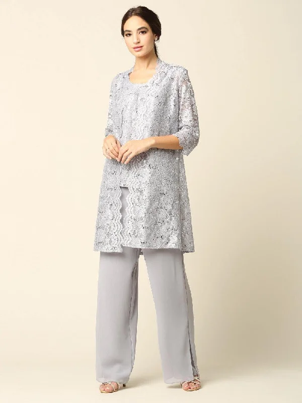 Final Markdown wrap-around dressEva Fashion EV3366 Silver L Sale