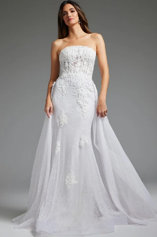 Price Smash casual dressJovani JB24560 Bridal Gown Long Mermaid Corset Wedding Dress