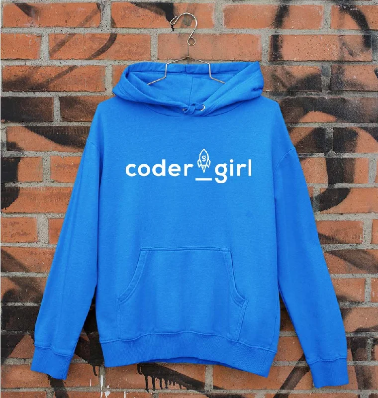 Blowout Deals Coder Girl Unisex Hoodie for Men/Women