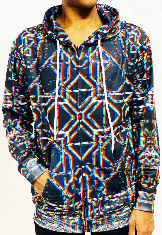 Today Only Daniel W. Prust - "Rainbow Grid" Zip Up Hoodie - Limited Edition of 111